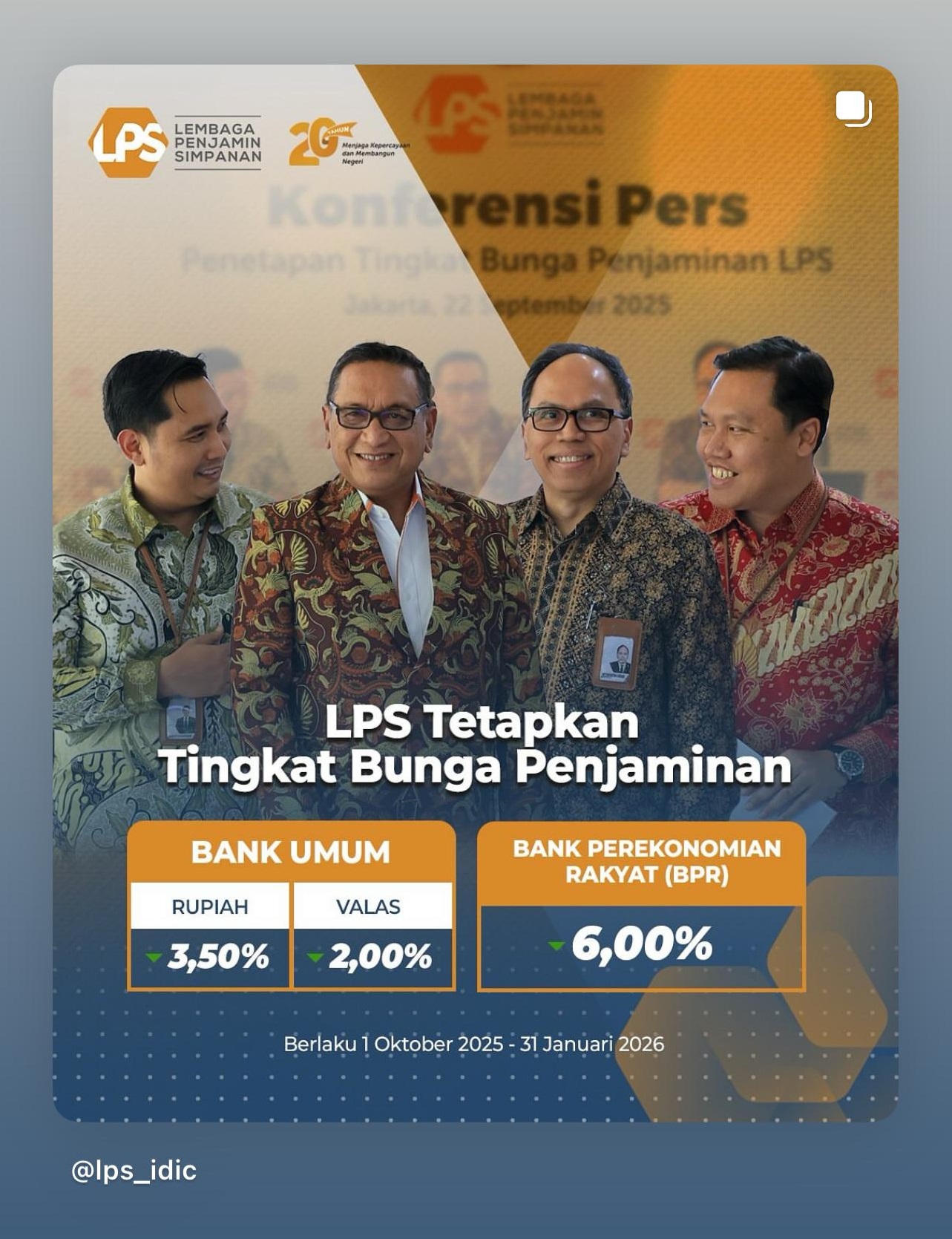 Penurunan Suku Bunga LPS